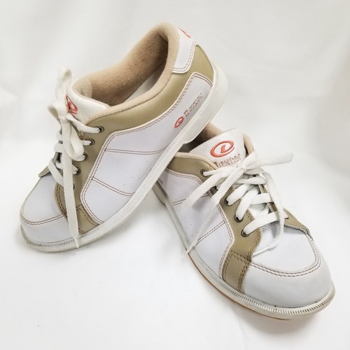 Dexter Womens Bowling Shoes White Tan B4006-4 Size 7.5 M