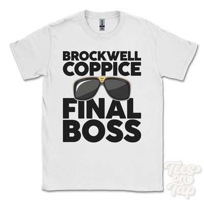 BROCKWELL COPPICE FINAL BOSS T-SHIRT lustiges Weihnachtsgeschenk Bower Chalke Wiltshire
