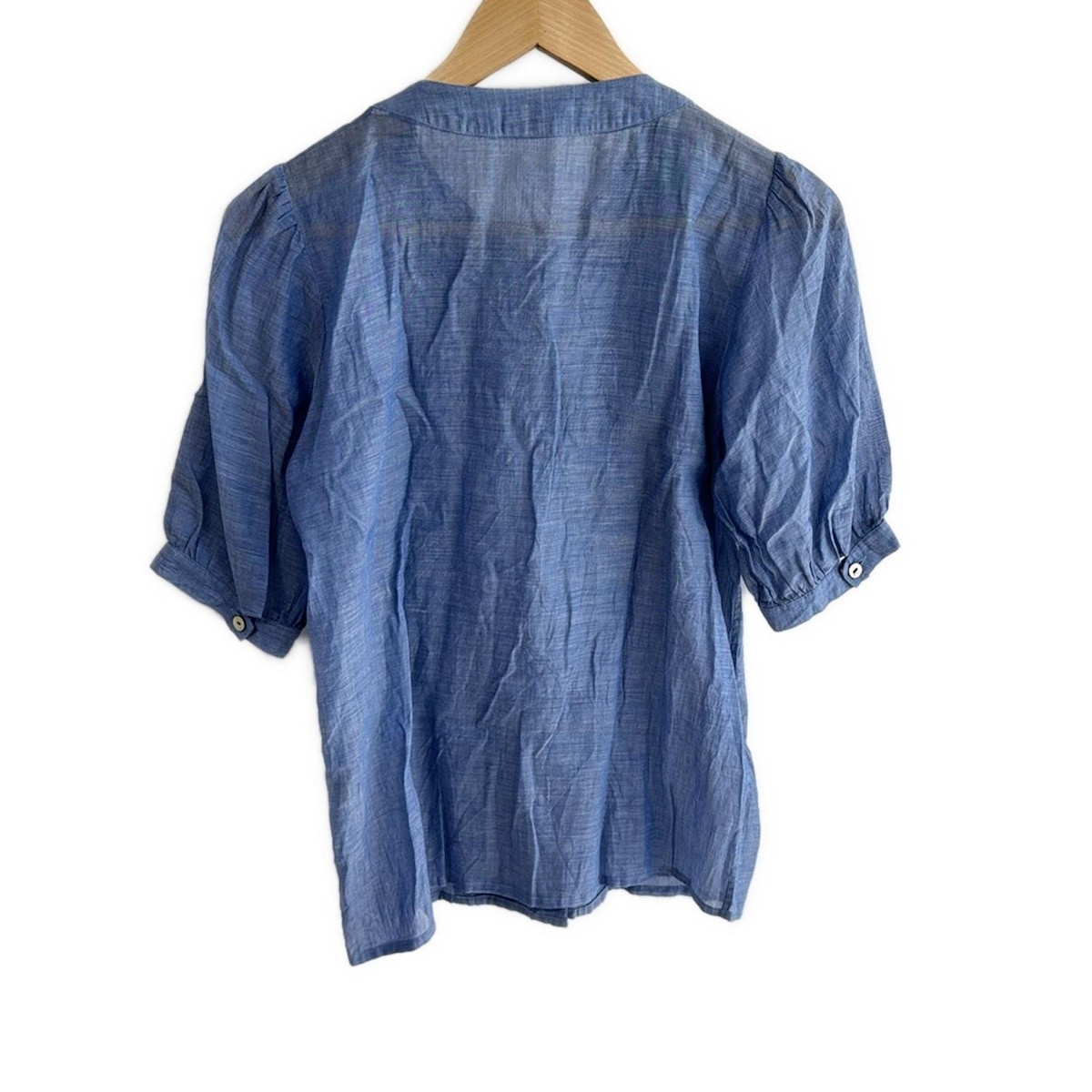 Autentica Yves Saint Laurent Camicetta blu da donna