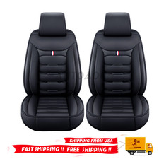 2-seats Car Front Seat Covers Pu Leather Cushion Pad Protectors For Pickup Truck 2-seats Car Front Seat Covers Pu Leather Cushion Pad Protectors For Pickup Truck