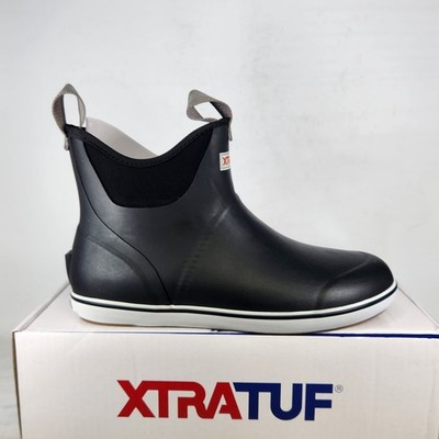 9 MEN - XtraTuf 6'' Ankle Deck Boot - Black - 22736