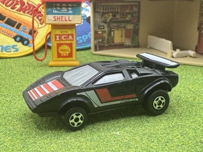1980 Kidco Burnin' Key Cars Lamborghini Countach Black/ Red Toy