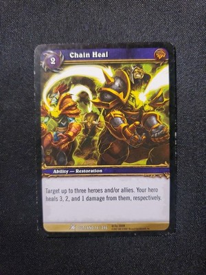 Chain Heal 74 LP World of Warcraft TCG Fires Of Outland