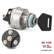 4-Position Universal Ignition Key Switch for 12V Car, Truck, Tractor,