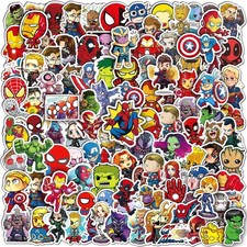 200PCS Cool Character Stickers Waterproof Vinyl Bulk for Laptop Skateboard Water