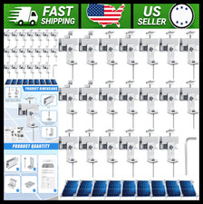 20-Piece Adjustable Solar Panel Mounting Brackets Kit for Roofs