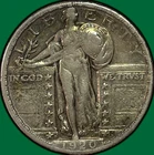 1920-D Standing Liberty Quarter Near Extremely Fine XF/VF++ Coin #40263