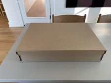 Kraft Archival Christmas Ornament Storage Box with Metal Edges