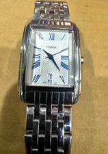 Pulsar Water-Resistant Quartz Silver Roman Di...
