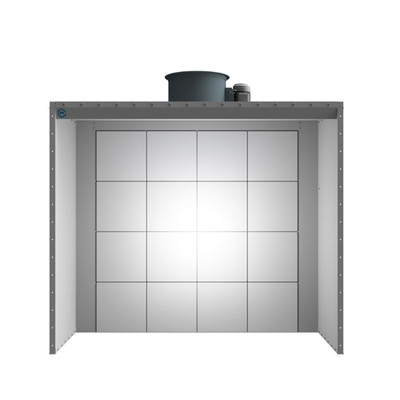 8' Wide X 7' Tall X 6' Deep Open Face Powder Booth - 2Hp - 3Ph - Free Shipping