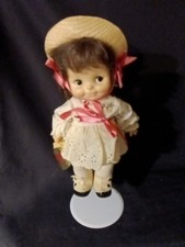 Vintage 1966 Effanbee Half Pint Brunette Doll