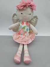 GO Goldburg Floral Fairy Chime Rattle Crinkle Wings Activity Doll Take Along 14"