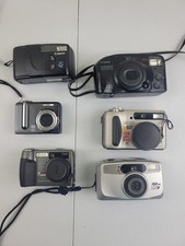 Lot of 6 Digital  Film Cameras Canon, Kodak, Pentax, Sony
