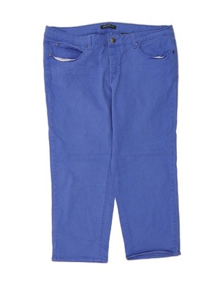 Eddie Bauer Damen Cropped Jeans US 16 2XL W38 L25 Blau Baumwolle DJ01
