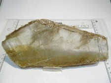 MD270 große Gips Selenit Kristall Scheibe Marienglas 22x10cm Osterode Harz 600g