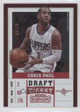 2017 Panini Contenders Draft Picks Season Variation Ticket 42/99 Chris Paul 9o3