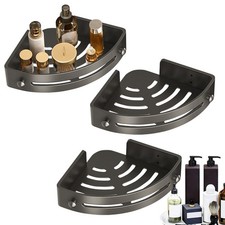 3 Pack Corner Shower Caddy Bathroom Organizer Storage Shelf No Drilling Rack