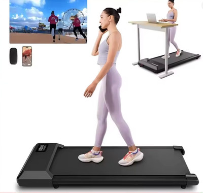Superun 2-in-1 Home/Office 2.5 HP Walking Treadmill,mini Treadmills for Small Sp
