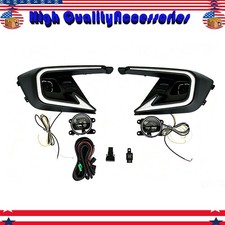 Led Fog Light Drl Kits W Turn Daytime Running Light For Honda Civic 2022-2024