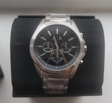 NEW Armani Exchange AX2600 Silver Tone Bracelet Chronograph Dial Watch GIFT