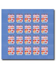 2026 USPS HAPPY BIRTHDAY SHEET OF 20 FIRST CLASS LETTER STAMPS