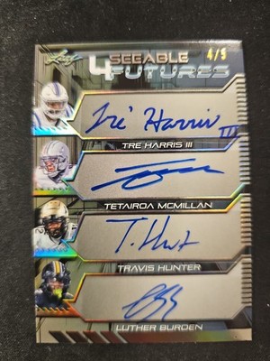 2024 Leaf Futures - 4seeable Future  Hunter, Burden, McMillan, Harris III 4/5