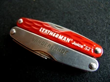 LEATHERMAN -JUICE S-2-LATEST MOD. BE4 RETIREMENT-MULTI TOOL-VANDERLANDE-EXCELENT