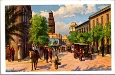 Las Palmas Calle de Muro Canary Islands Spain Litho Postcard [AA]