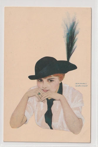VINTAGE POSTCARD EARLY   ARTIST RAPHAEL KIRCHNER  ORIGINAL 1900s