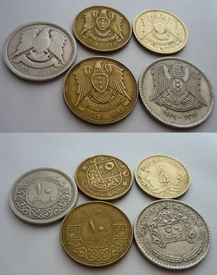 Arabischer Raum -    LOT -3 -  5 alte Münzen -   ( K-N )