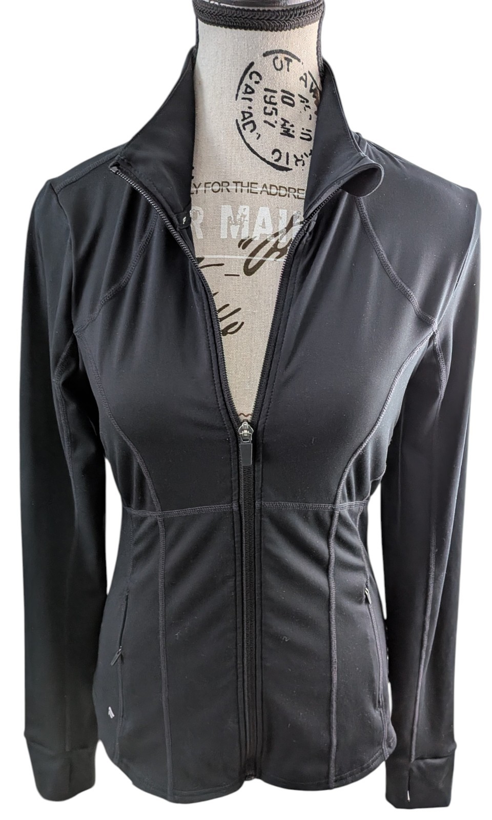 ​Fabletics Perfect Storm Train Jacket Black Zip A… - image 3