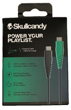 Skullcandy Charging Cable USB-C to USB-C 60W Rapid Charging 4ft Factory Sealed