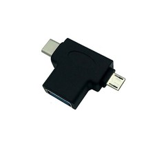 Micro USB Type-C Male To USB 3.0 A Female OTG Converter Adapter Hub For Android