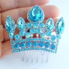 Gorgeous Crown Hair Comb Rhinestone Crystal HC05050