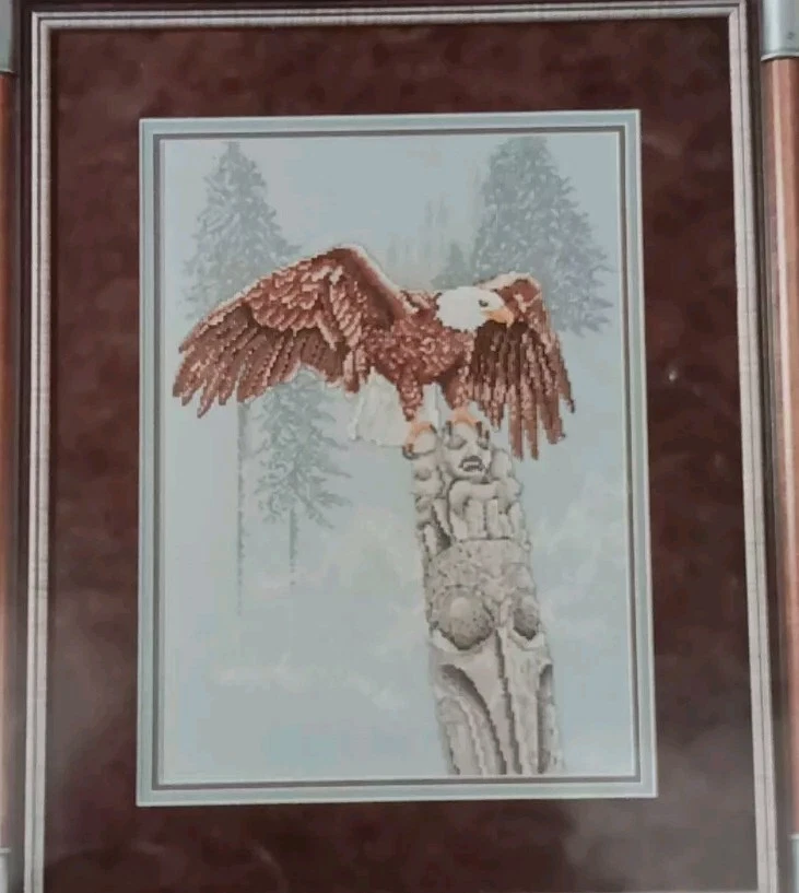 TOTEM -  COLOR CHARTS Counted Cross Stitch - Eagle On Totem Pole - Image 2 of 3