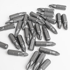 6x PZ2-Schrauberbits – 25 Mm, 1/4″ Aufnahme, Aus S2-Stahl, Für Kreuzschlitzschrauben