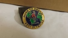 Atlanta 1996 "Dare To Dream" XXVI Olympiad Round Olympic Games Hat Pin