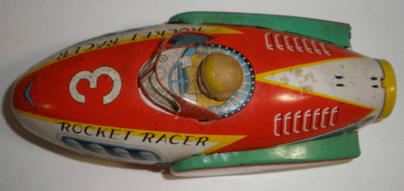 Rocket Racer tin Friction space toy Japan Modern Toys | eBay