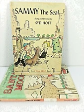 Syd Hoff Childrens Book Lot Sammy the Seal 1959 Santa's Moose I Can Read 