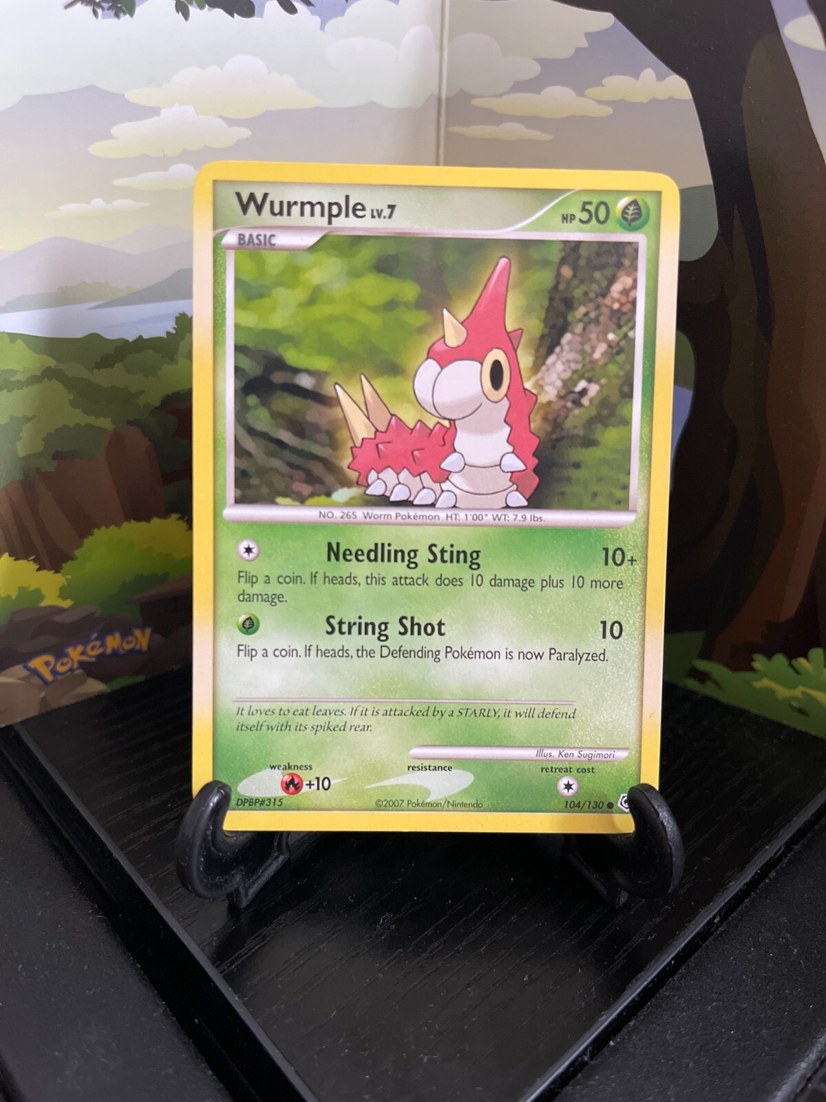 Wurmple 104/130 - Diamond & Pearl - Common - Pokemon Card TCG - LP