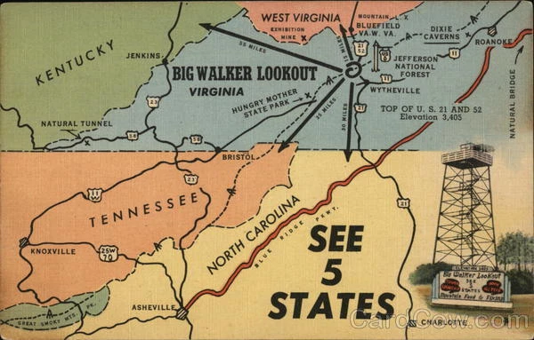 Big Walker Lookout - Lookout Point & Country Store - Wytheville, VA
