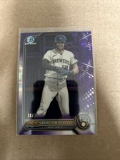 2022 Bowman Chrome Sapphire Garrett Mitchell Prospect Purple Refractor /25