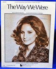 Barbra Streisand "The Way We Were" VINTAGE Sheet Music