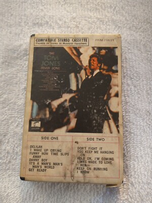 THE TOM JONES Fever Zone 1968 Parrot PKX79619 Ampex Clamshell Cassette 