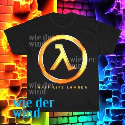 New Half life lambda symbol Active Logo Men's T-shirt funny size S to 5XL
