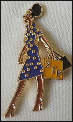 Sigma Gamma Rho Sorority Diva Lapel Pin