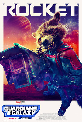 Marvel Art Print Poster Wall Decor ''Guardians of the Galaxy Vol. 3'' Rocket Gift