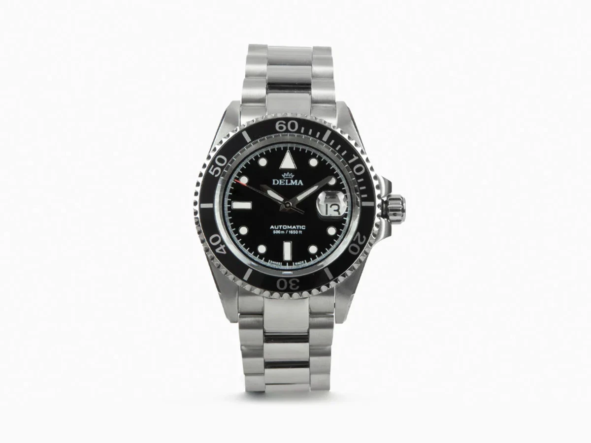 Delma Diver Commodore Automatic Watch Black 43 mm 41701.690