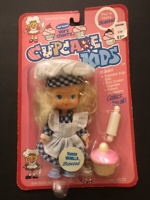 Vintage Mel Appel Cupcake Kids Doll Bakers Scented Vanna Vanilla 4010 New In Box