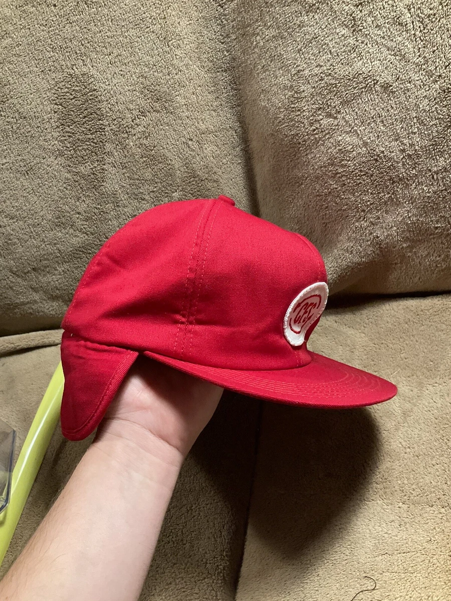 Red hat sales with ear flaps